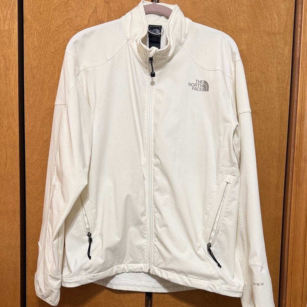 The North Face White Full-Zip Jacket